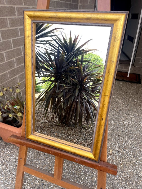 Aged Gold Wood Frame Mirror