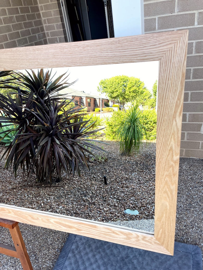 American White Oak Wall Mirror