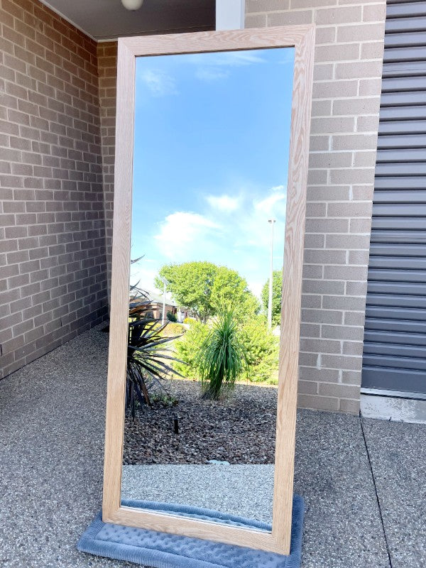 American White Oak Wall Mirror