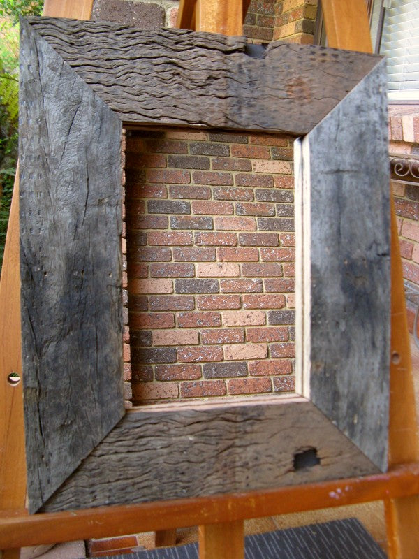 Railway Sleeper Rustic Wood Mirror