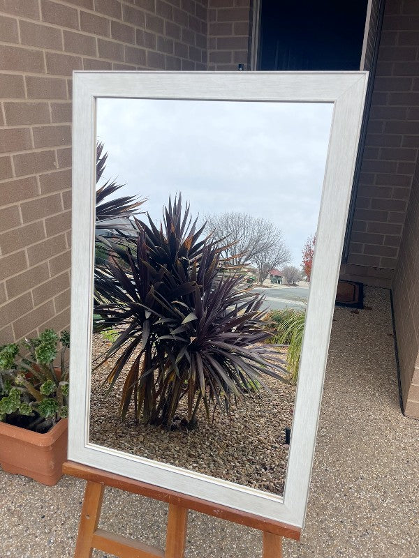 Rivia Coastal White Timber Framed Mirror