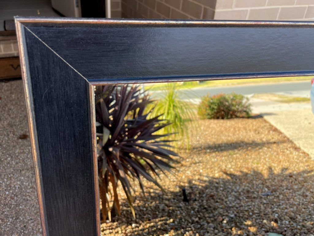 Rivia Black Timber Framed Mirror